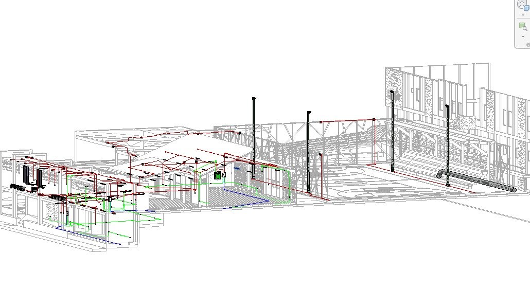Modelo BIM Cancha Recreativa Acueducto — sistemas eléctricos